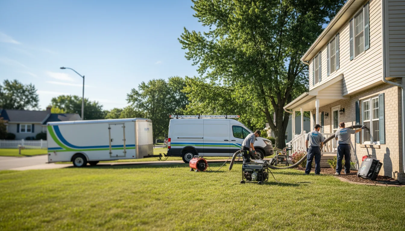 Flooded Basement Restoration And Cleanup With Repair in Pleasant Hill, IA near me